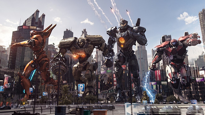 The Jaegers of Pacific Rim Uprising.
